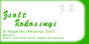 zsolt rokosinyi business card